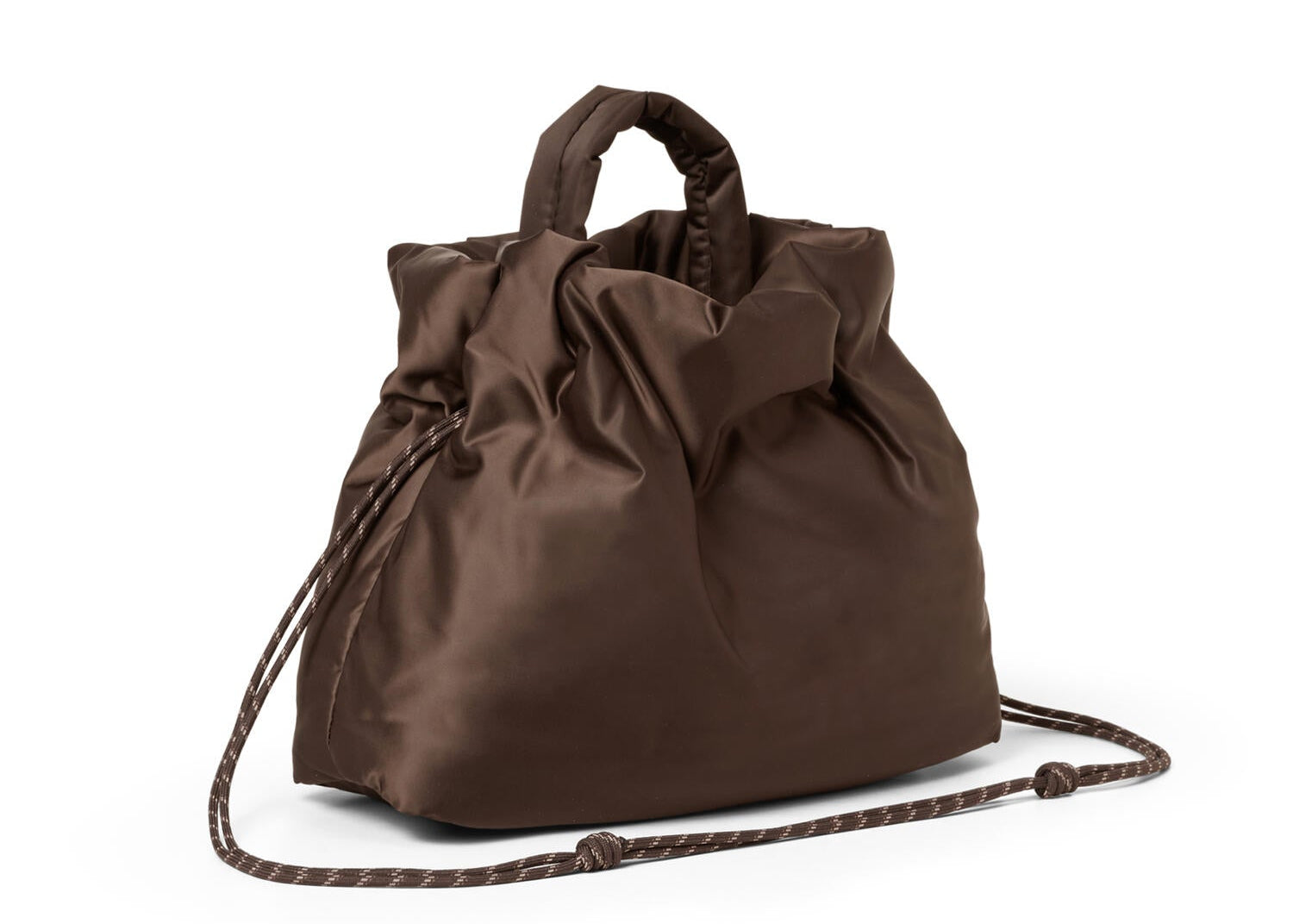 Softy Drawstring crossbody taske - Coffee Bean